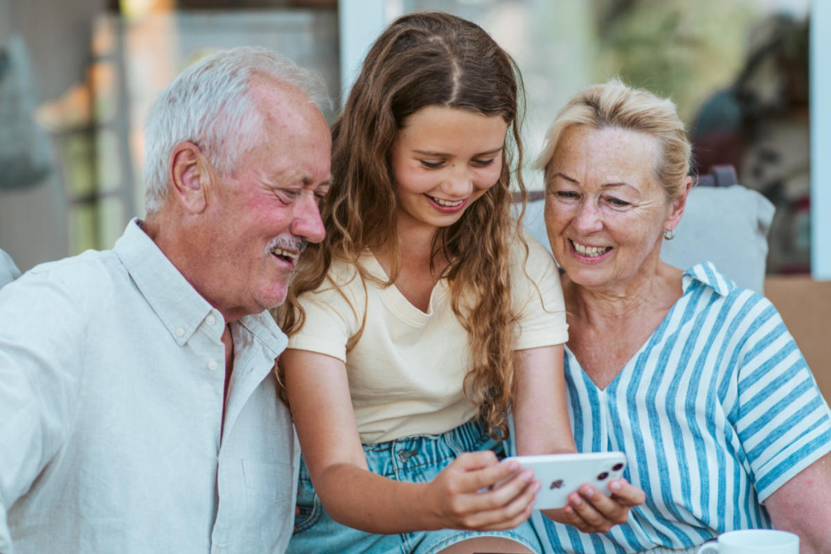 Teenage girl with foster family